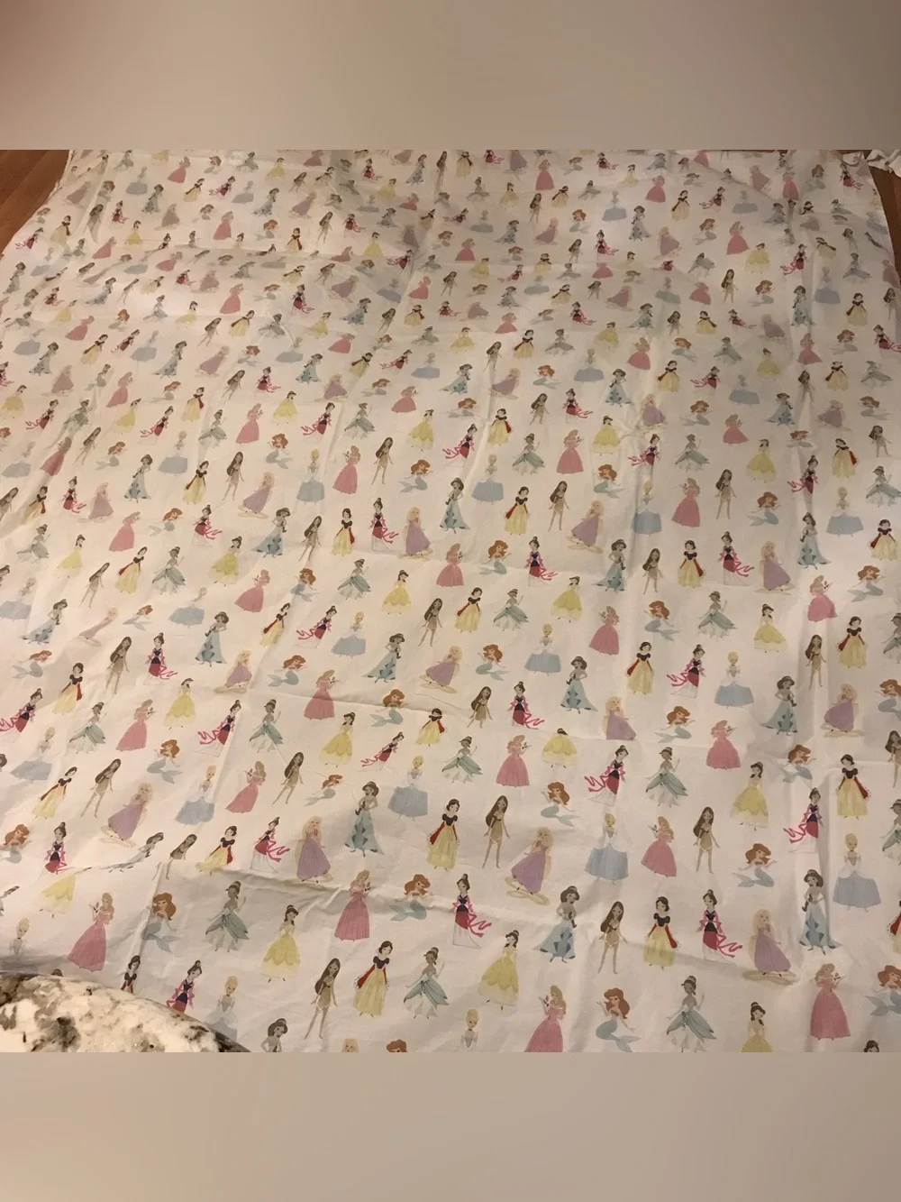 Pottery Barn Kids Disney Princess Sheet Set & 2 Pillowcases Organic Size Full